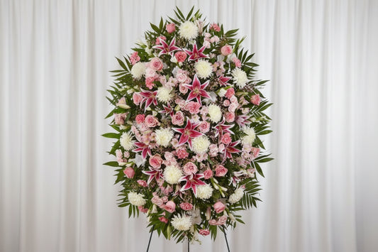 Pink Lily Standing Spray